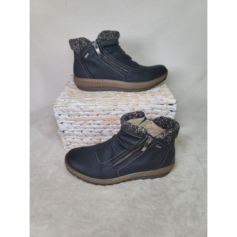 Spring Step Relife Cleora Black R-TEX Water Resistant Ankle Boots 9/39 Scandi